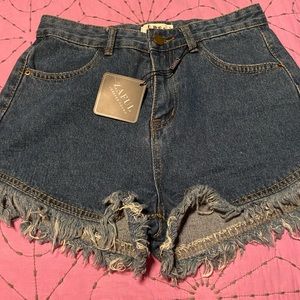 Zaful Forever Young jeans shorts - M